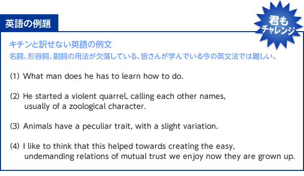 英語の例題