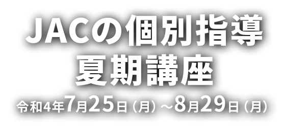 個別指導夏期講座